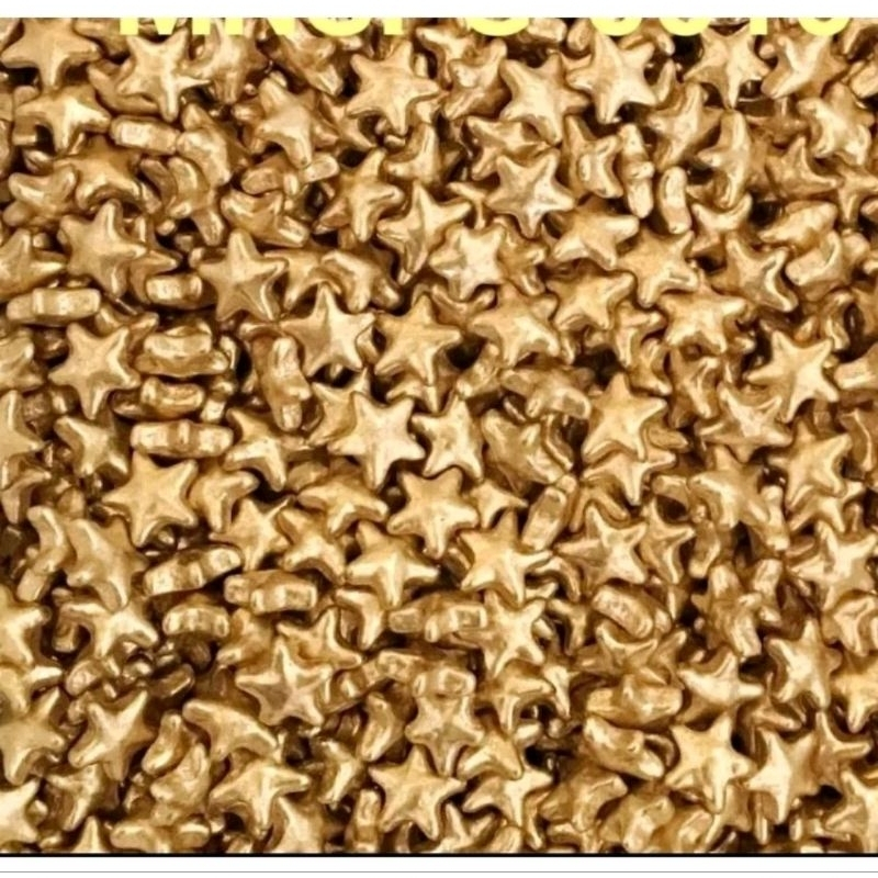 

SPRINKLE BINTANG KECIL GOLD CHROME 50 GRAM