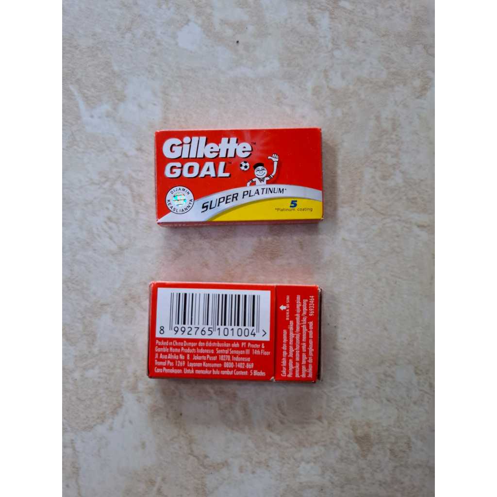 Silet GILLETTE GOAL ISI SAJA (REFFIL) ASLI 100% ,PER KOTAK KECIL TAJAM DAN AWET
