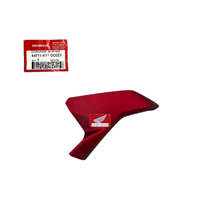 64711-K1Y-DC0ZX Cover sambungan sayap kanan new pcx 160 merah doff