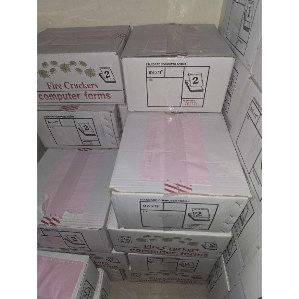 

CONTINUOUS FORM FIRE CRACKER 9,5" x 11" 2 PLY BAGI 2 WARNA / BOX CF FIRE CRACKER RANGKAP 2 9,5" X 11" BELAH WARNA