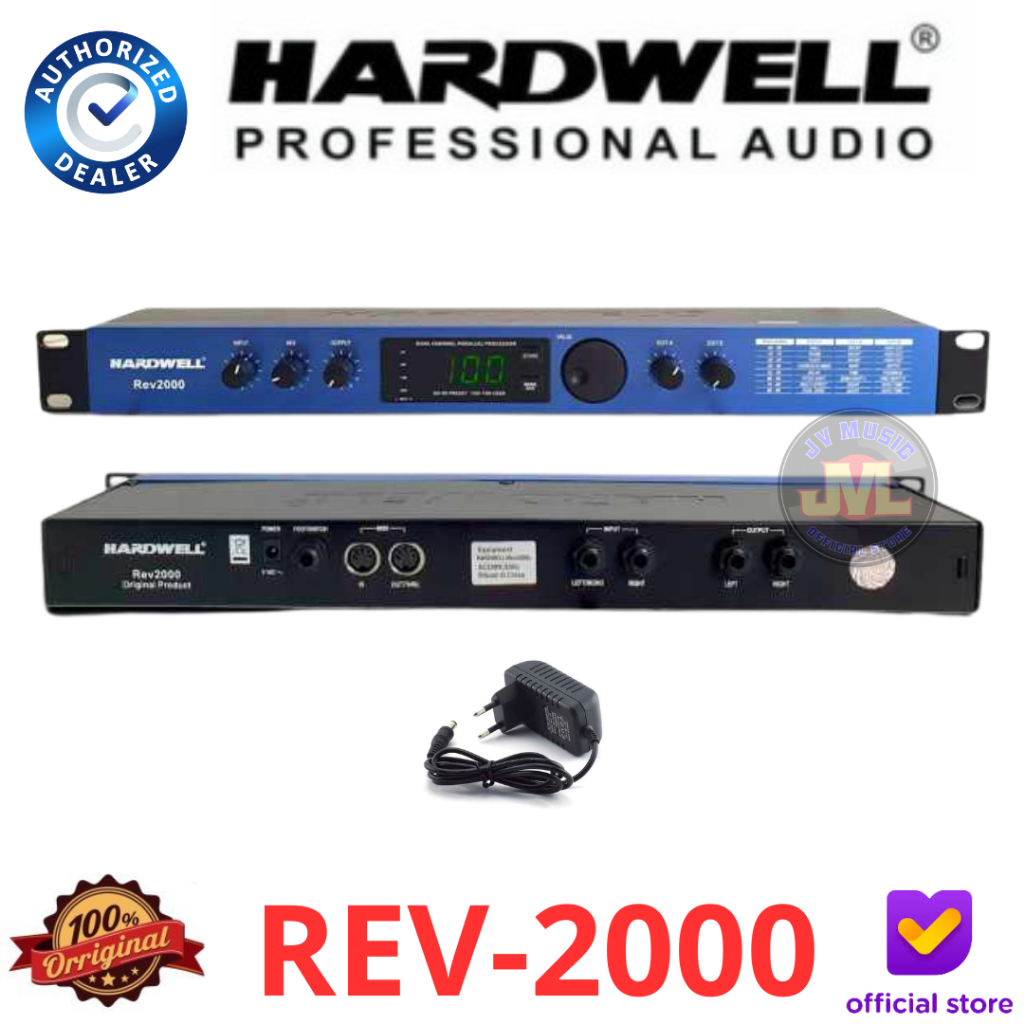 Hardwell REV2000 Effect Vocal Original Hardwell REV-2000 Efek Vokal