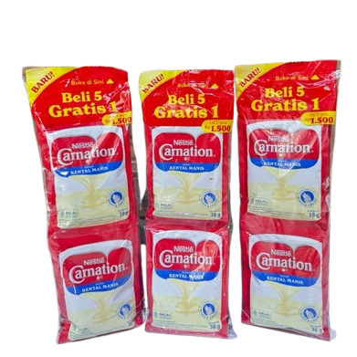 

Carnation Kental Manis Nestle [ 6pcs x 38gr ] Pack
