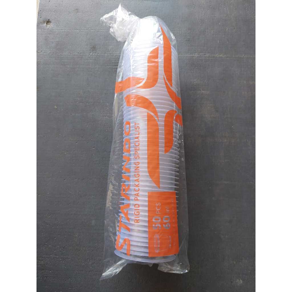 Cup Puding, Jelly, Agar-Agar Starindo 60 ML (50 psc) + Tutup