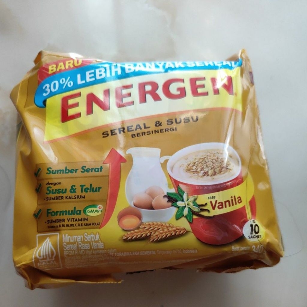 

Energen perpack atw rencengan isi 10 energen minum makanan bergizi