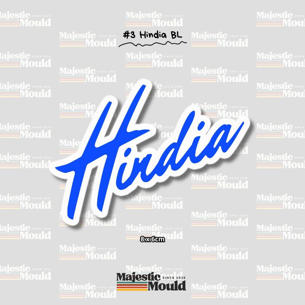 

#Vol3 Hindia–Stiker Band Vinyl Glossy | Tahan Air & Luntur (Laptop/Helm/Tumbler/dan media lainnya)