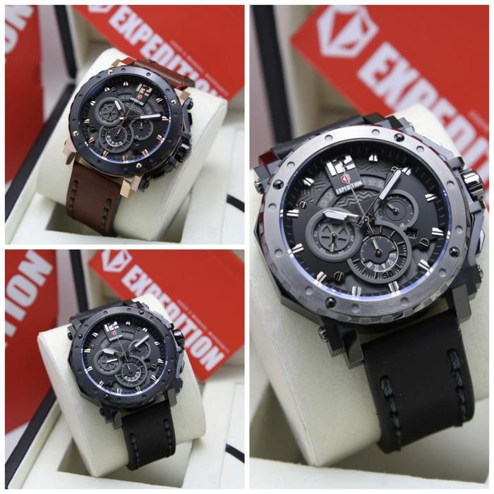 JAM TANGAN EXPEDITION 6402 KULIT PRIA ORIGINAL EXP6402 EXP