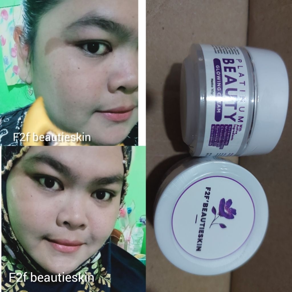 platinum beauty glowing cream f2f beautieskin
