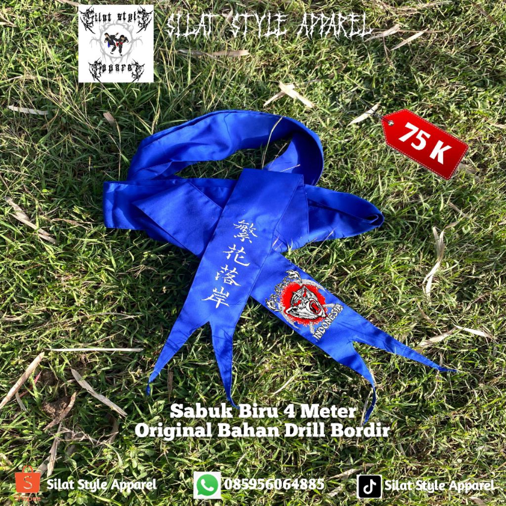 Sabuk Biru Bordir Duplikat IKSPI kera sakti