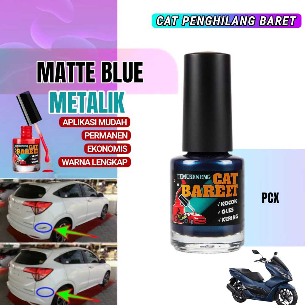Cat Biru Doff PCX Blue Matte Metalik Penghilang Baret Lecet Motor