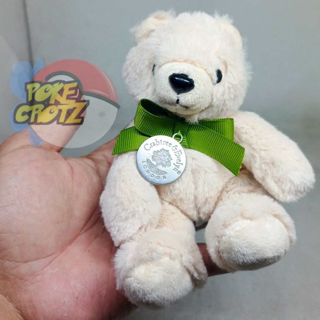 Boneka Teddy Bear mungil mini Original Grabtree & Evelyn plush 11cm