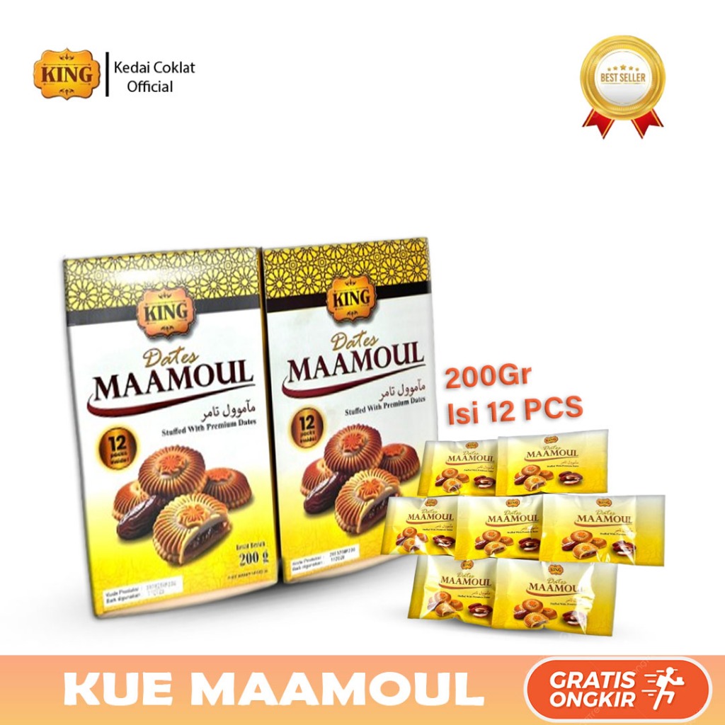 

Kue Maamoul isi kurma dari KING | Maamoul kurma | Maamoul 1 BOX isi 12 PCS
