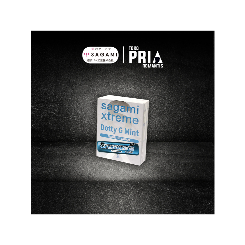 Sagami Xtreme Dotty G Mint - Spearmint - Isi 3 (Extreme Condoms)