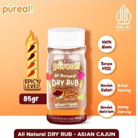 

Pureal All Natural Dry Rub Asian Cajun 85gram