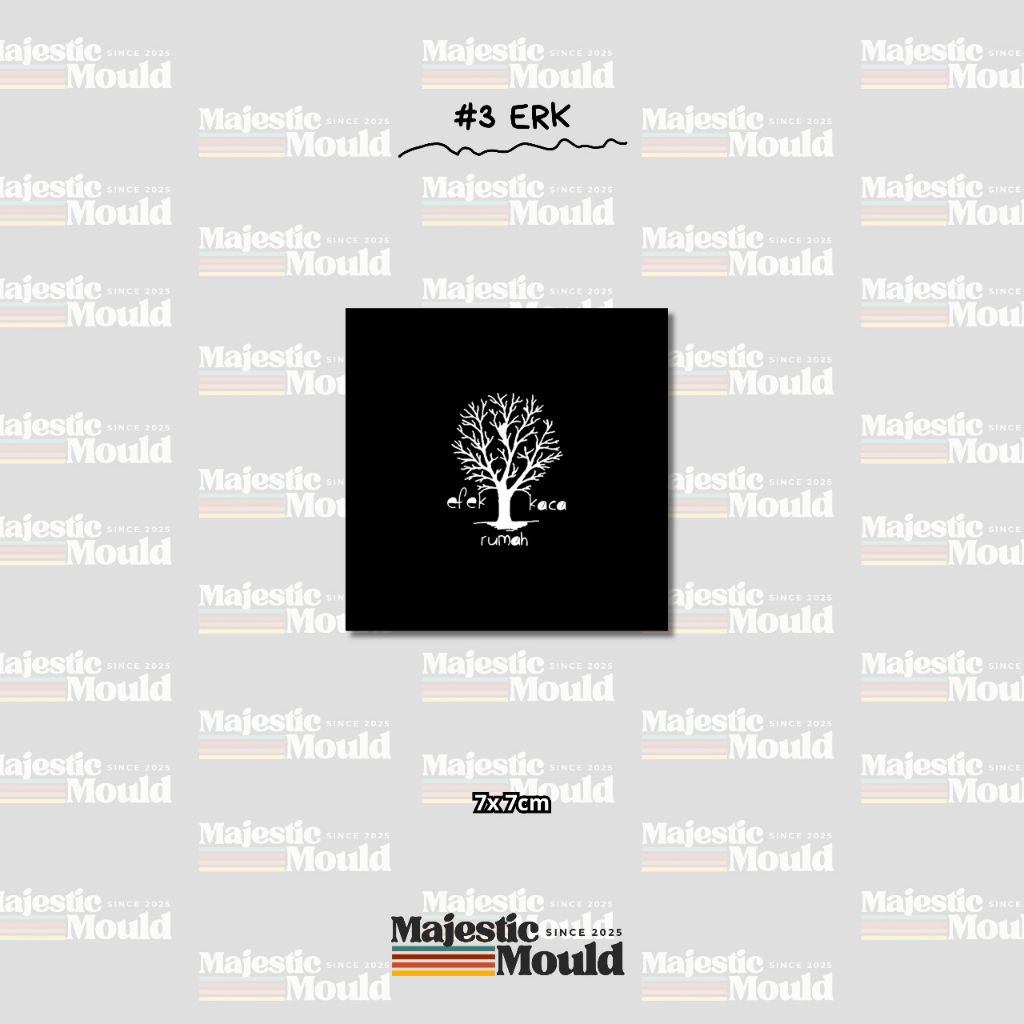 

#Vol3 ERK – Stiker Band Vinyl Glossy | Tahan Air & Luntur (Laptop/Helm/Tumbler/dan media lainnya)