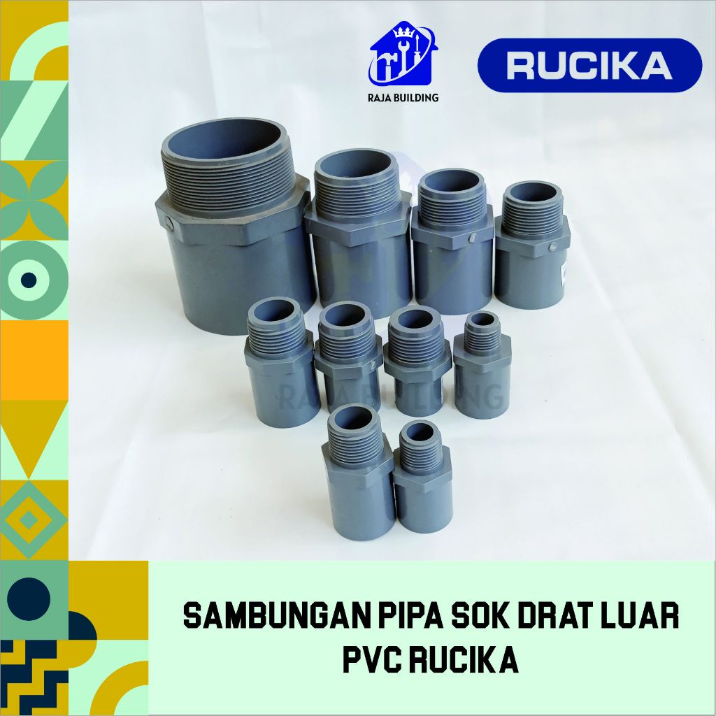 SOK DRAT LUAR_RATA/VALVE SOK/SOCK DRAT LUAR/SAMBUNGAN DRAT LUAR RUCIKA AW