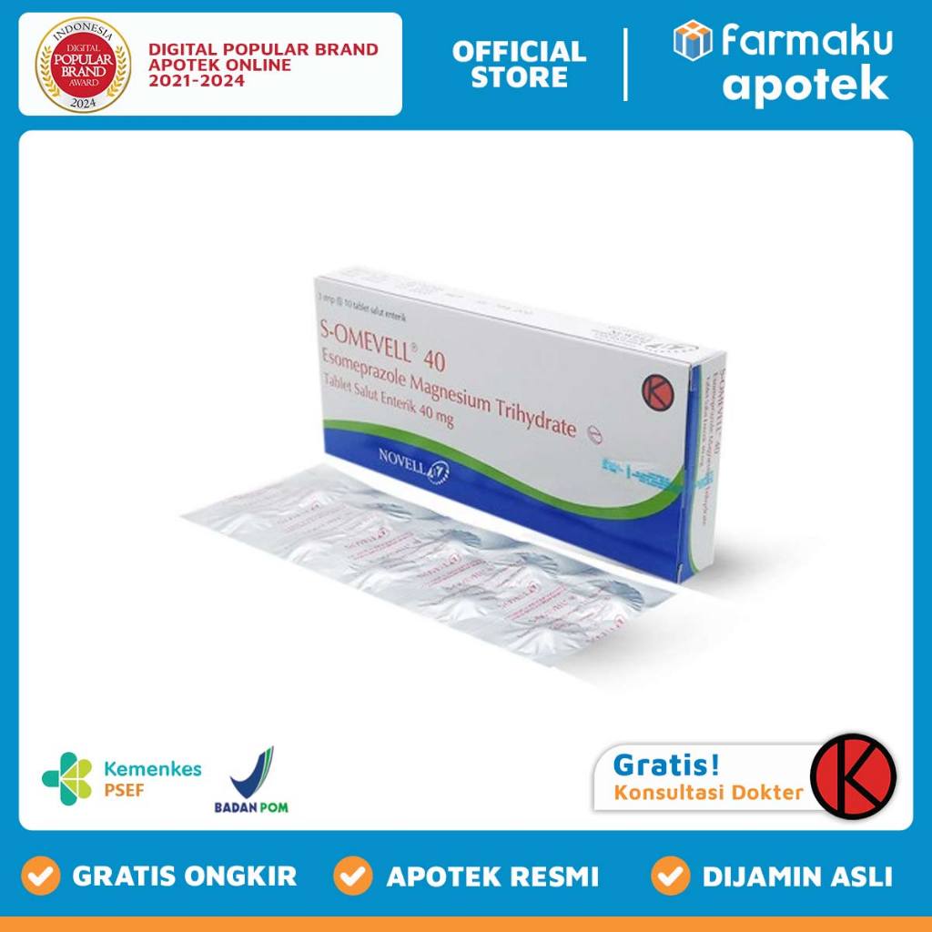 Esomeprazole Trihydrate 40 mg EterconStrip  10 tablet salut enterik - ASB