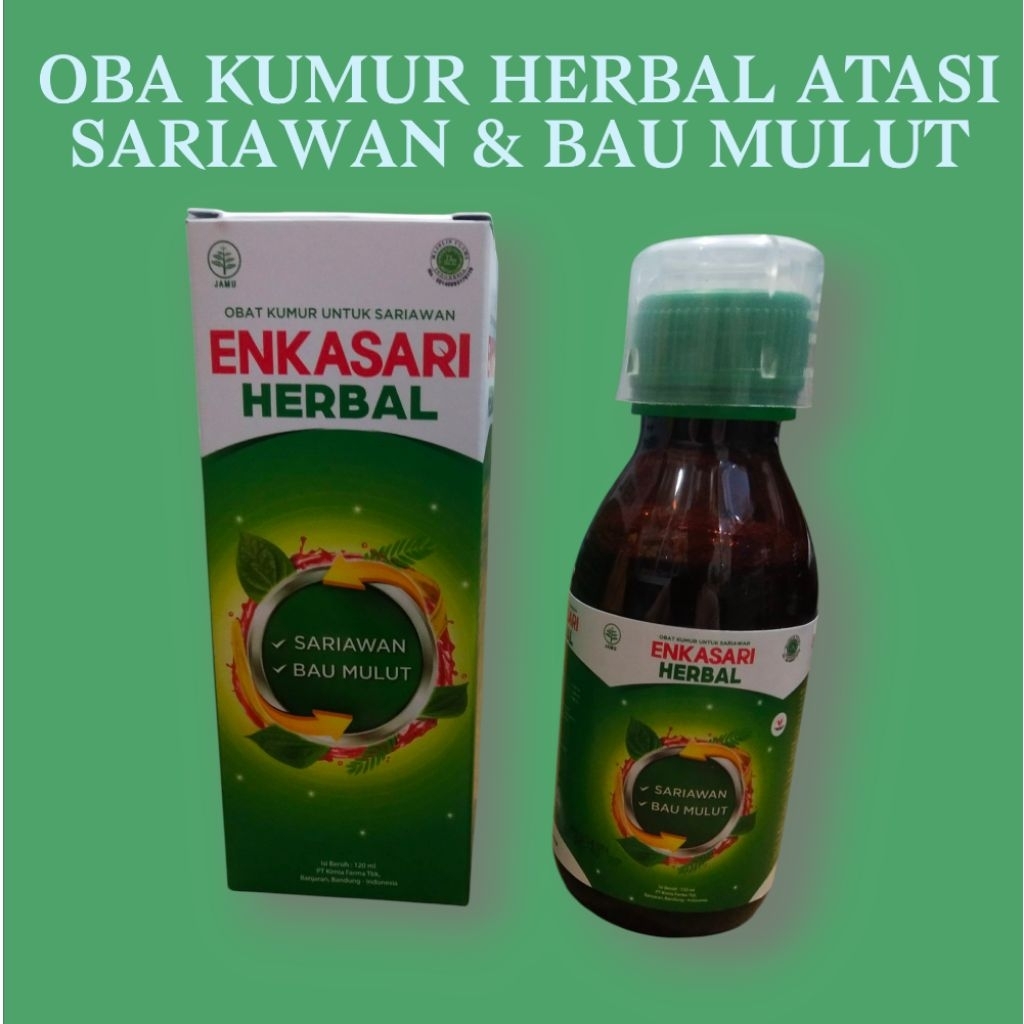 ENKASARI HERBAL obat kumur untuk sariawan & sariawan 120ml