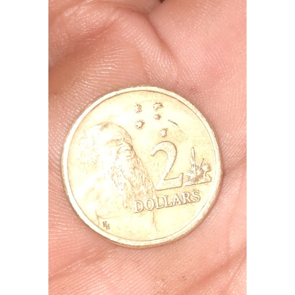 2 dollar Australia dengan sign HH