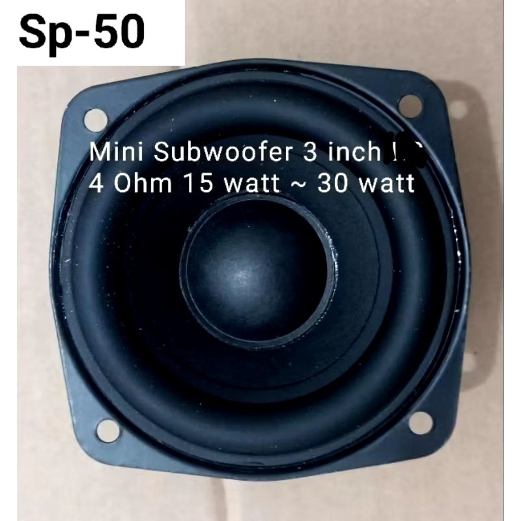 Speaker subwoofer 3 inch 4 Ohm 15watt ~ 30watt
