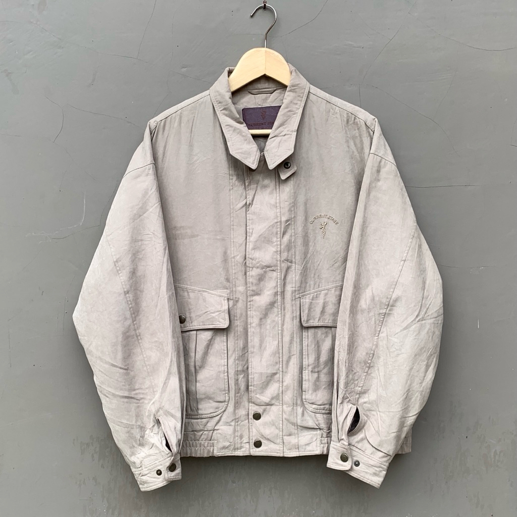 Vintage Current Stage Harrington Suede Casual Jacket