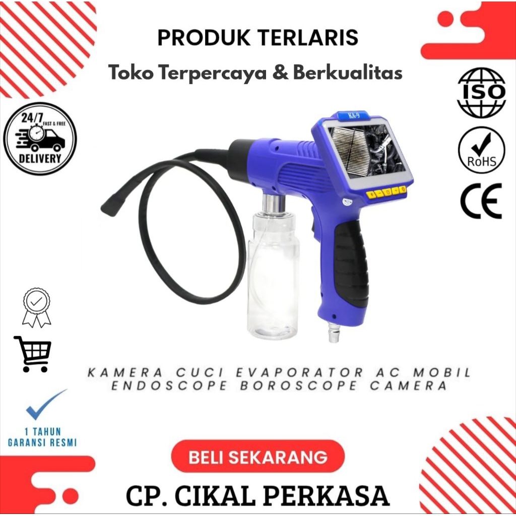 Kamera Cuci Evaporator Ac Mobil Endoscope Borescope Car Camera