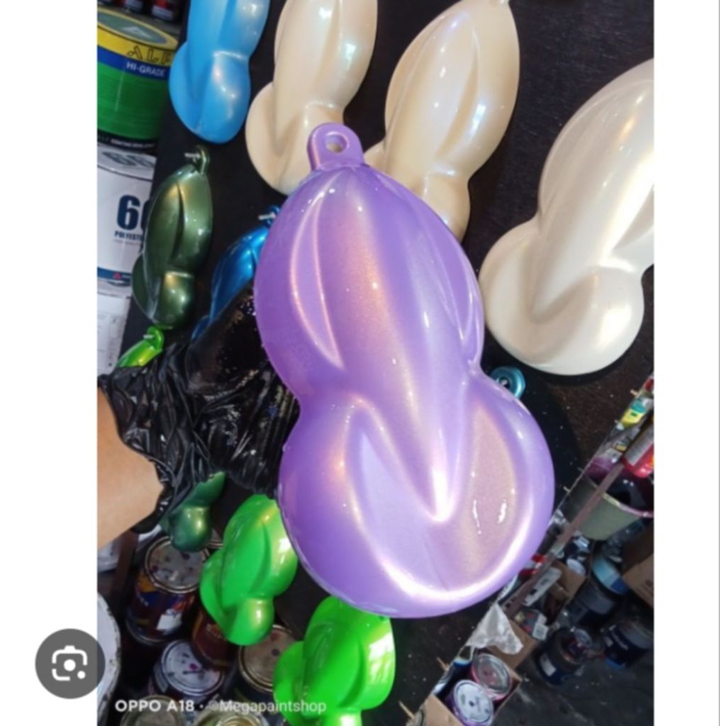 cat purple gold metalic pu base coat cat custom motor mobil automotif