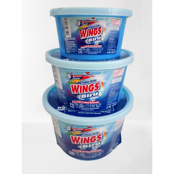 SABUN CREAM EKONOMI WINGS BIRU KEMASAN CUP / SABUN COLEK / CREAMDET