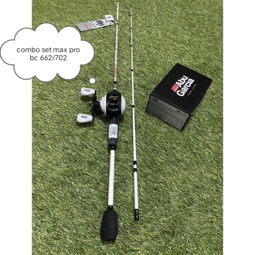 COMBO SET ABU GARCIA JORAN MAX PRO 662/702 DAN REEL MAX PRO4L BC HANDLE KIRI