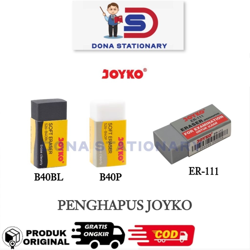 

JOYKO Penghapus B40P B40BL ER-111 / Penghapus Kecil Joyko / Penghapus Sedang Joyko