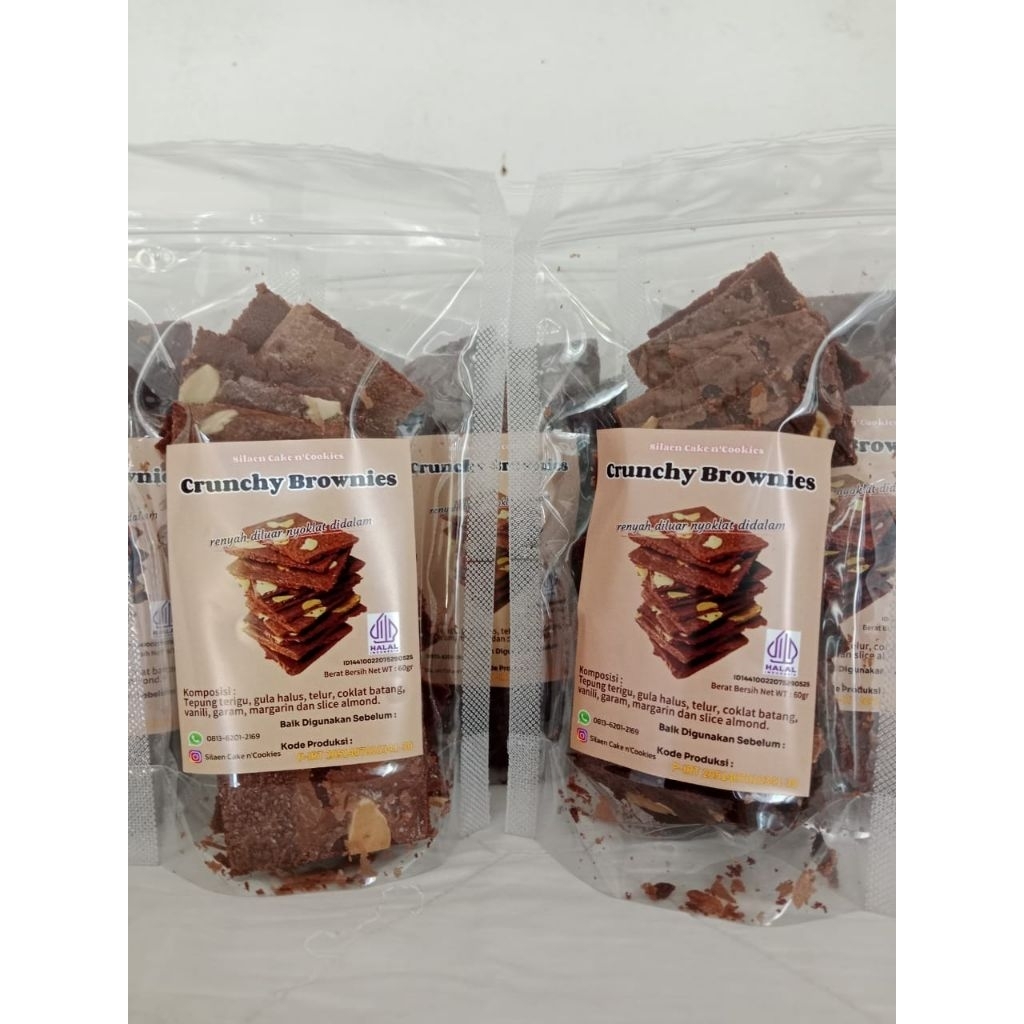 

crunchy Brownies/Brownies kering 60 gram renyah dan enak