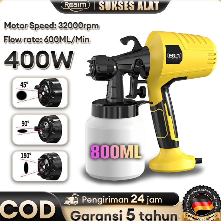KODE H9P Reaim 4W Alat Cat Semprot Listrik 8ML Mesin Cat Semprot ListrikAlat Cat DindingMesin Sempro