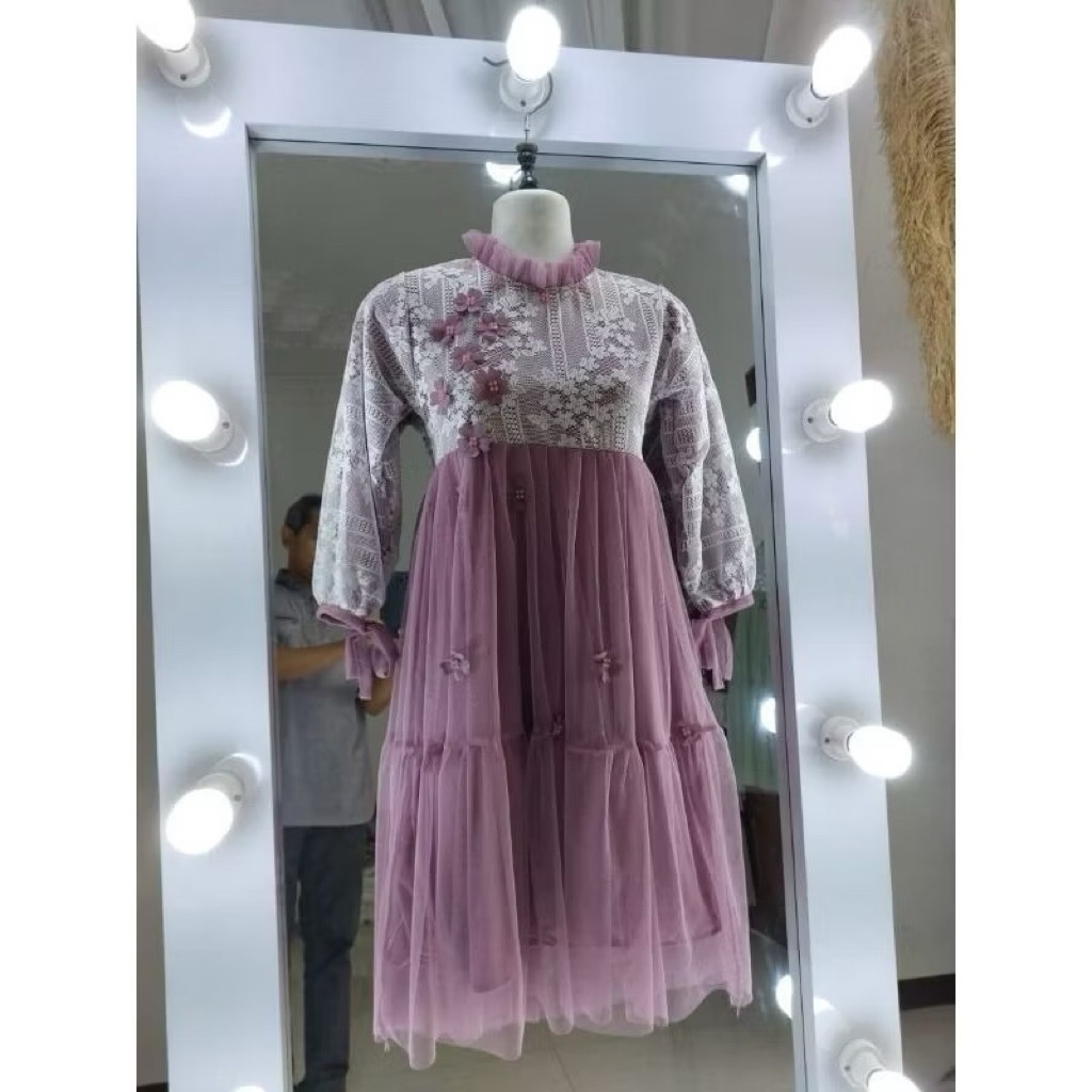 kiyomi dress gamis anak burkat anak/gamis anak usia 3-15th/gamis kondangan