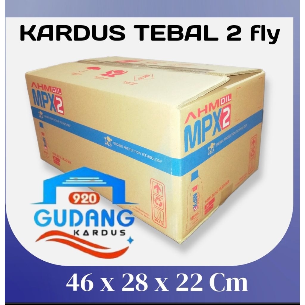

KARDUS TEBAL 2 Fly UKURAN 46 x 28 x 22 Cm