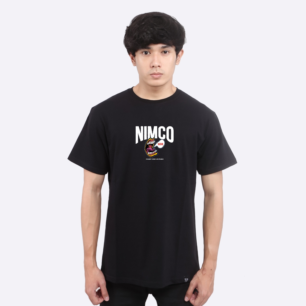 Nimco Kaos Original 6738 Hitam Navi Tshirt
