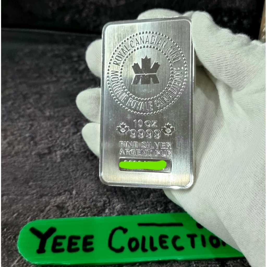 Perak Batangan 10 oz RCM Royal Canadian Mint