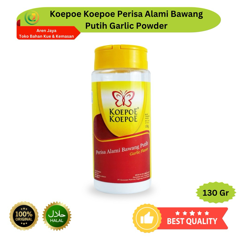 

Koepoe Koepoe Bawang Putih Perisa Bubuk Perisa Alami Bawang Putih Garlic Powder 130 Gram Original