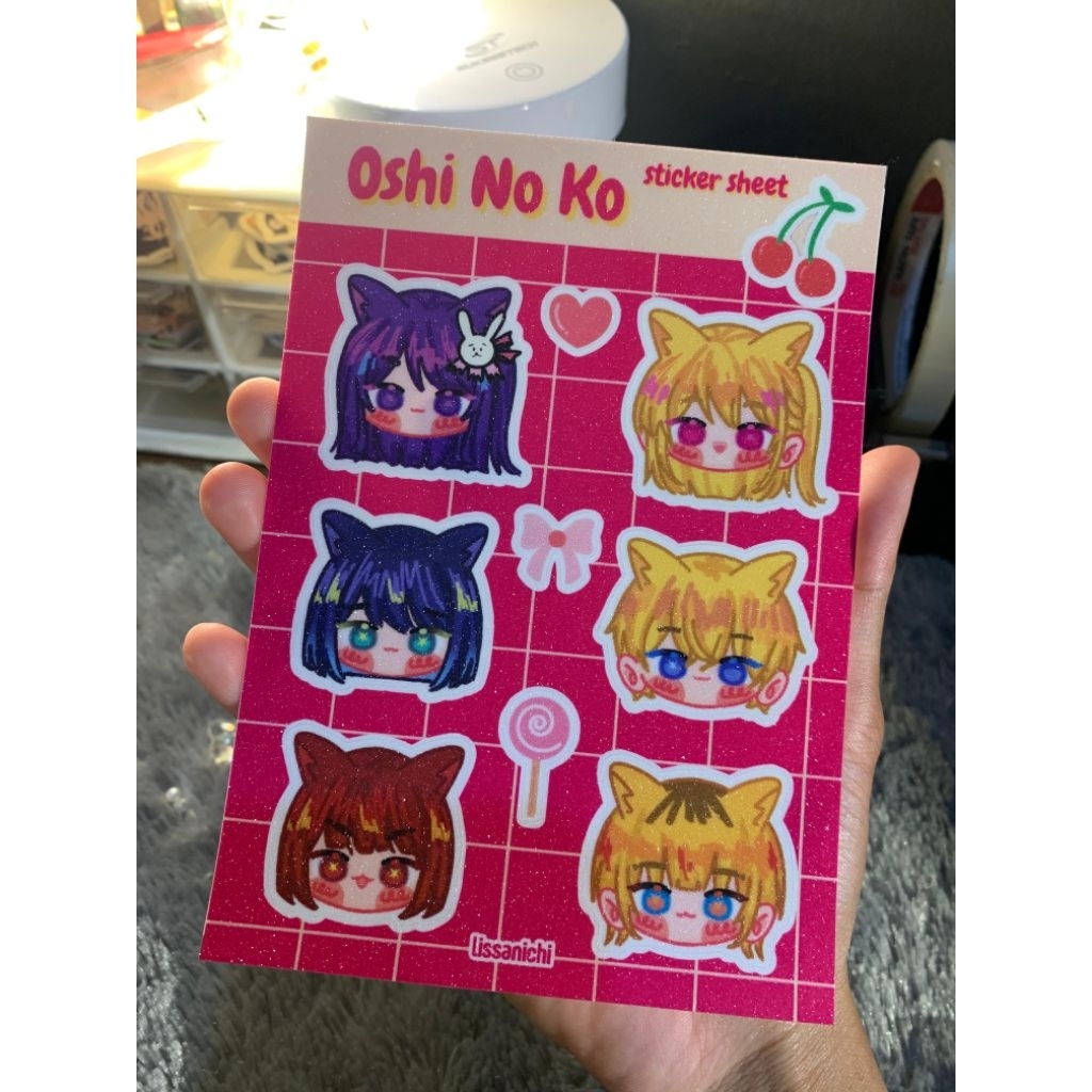 Oshi No Ko - Sticker Sheet a6 Glitter