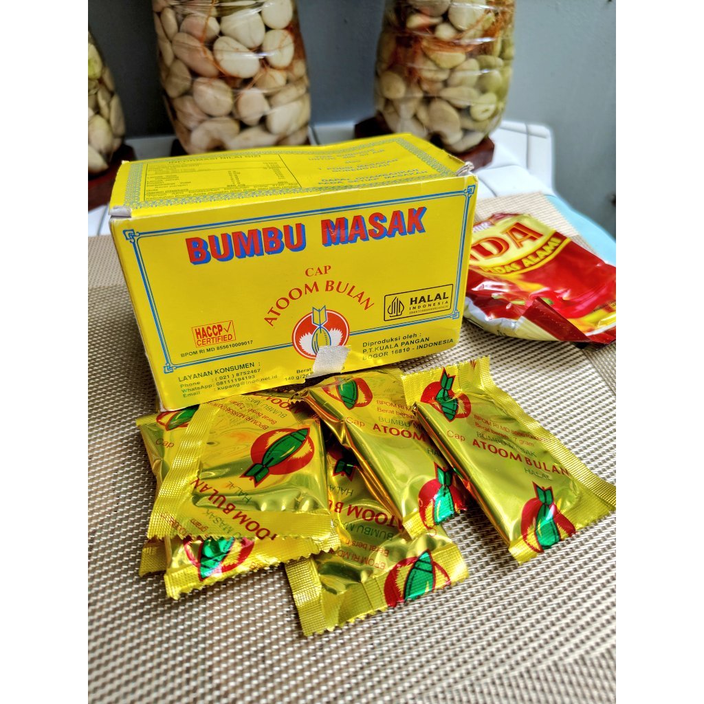

Bumbu Masak Cap Atom Bulan Harga per 1/pcs