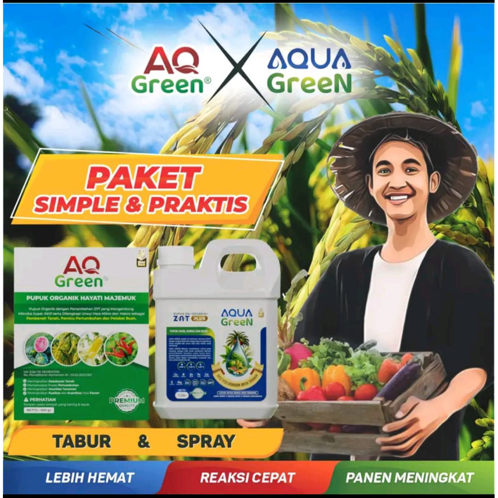 Paket Simple&Praktis AQUA Green &AQ Green