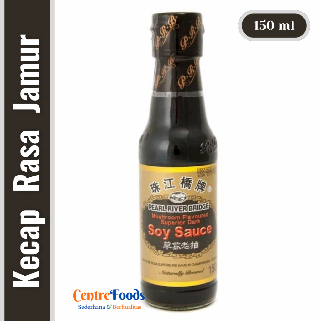 

Kecap Asin Jamur - Mushroom Soy Sauce PEARL RIVER BRIDGE | 150 ml [ Harga Per BTL ]