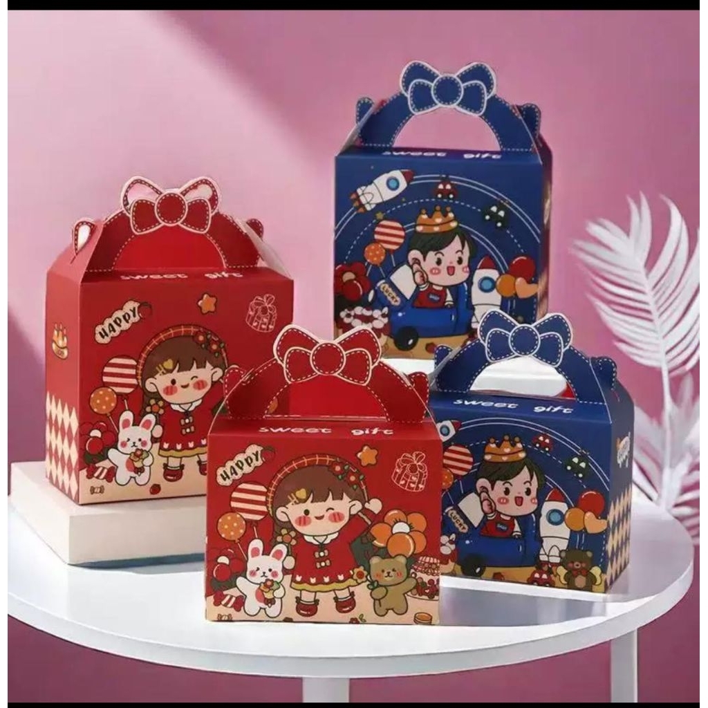

box souvenier acara anak ulang tahun kotak snack acara ulang tahun