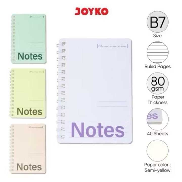 

Ruled Notebook Diary Agenda Buku Catatan Bergaris Joyko NB-742 B7