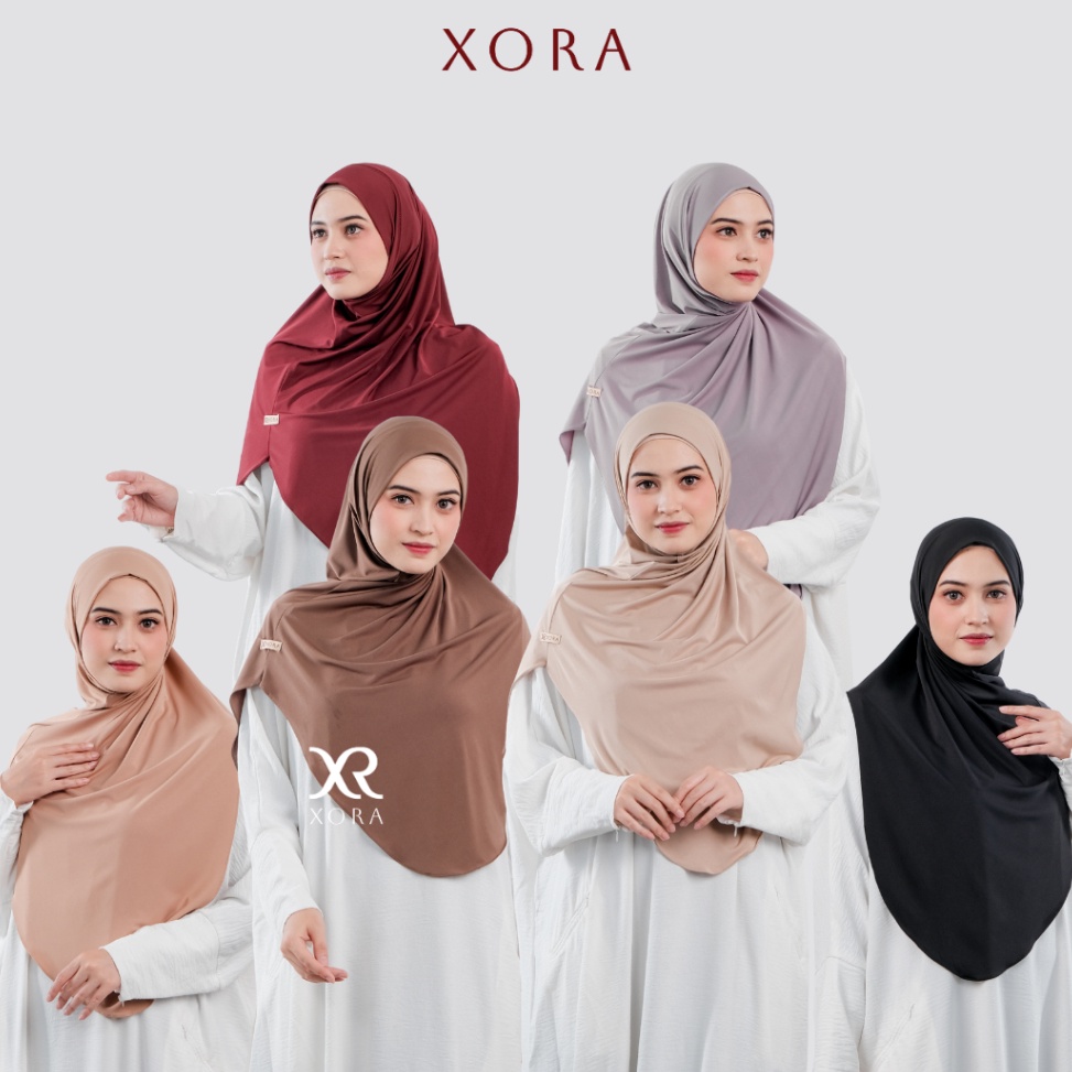 KODE I63V Xora Isaura Hijab  Hijab Instan Non Pad Kerudung Wanita