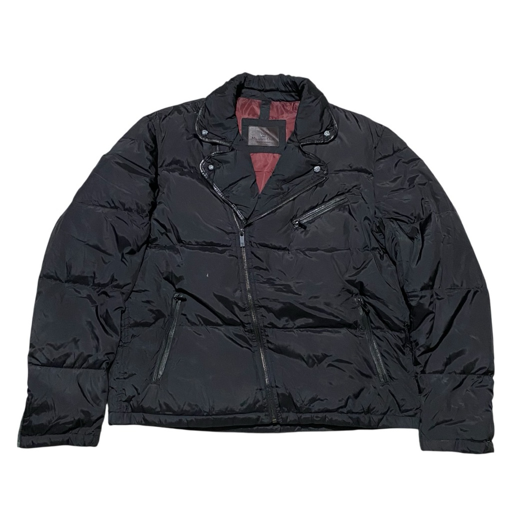 Massimo dutti down puffer bikers jacket