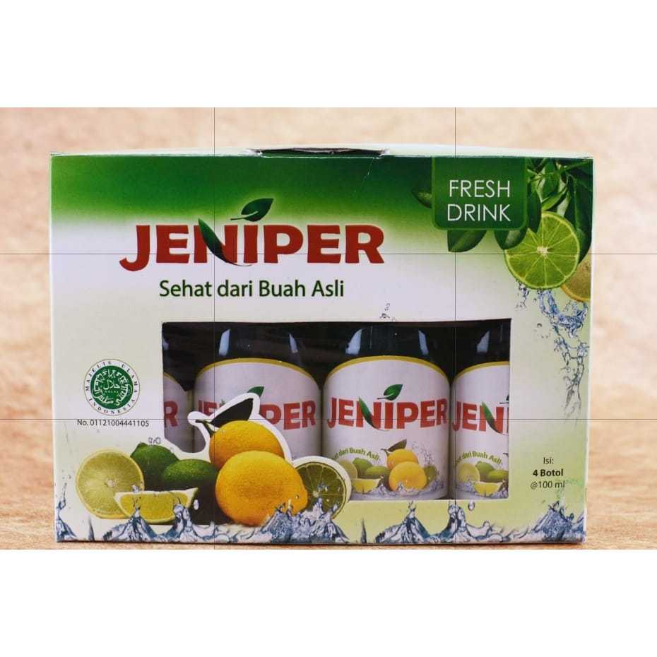

JENIPER (Jeruk Nipis Peras) siap minum 100 ml khas kuningan, kemasan 4 botol (1 pack)