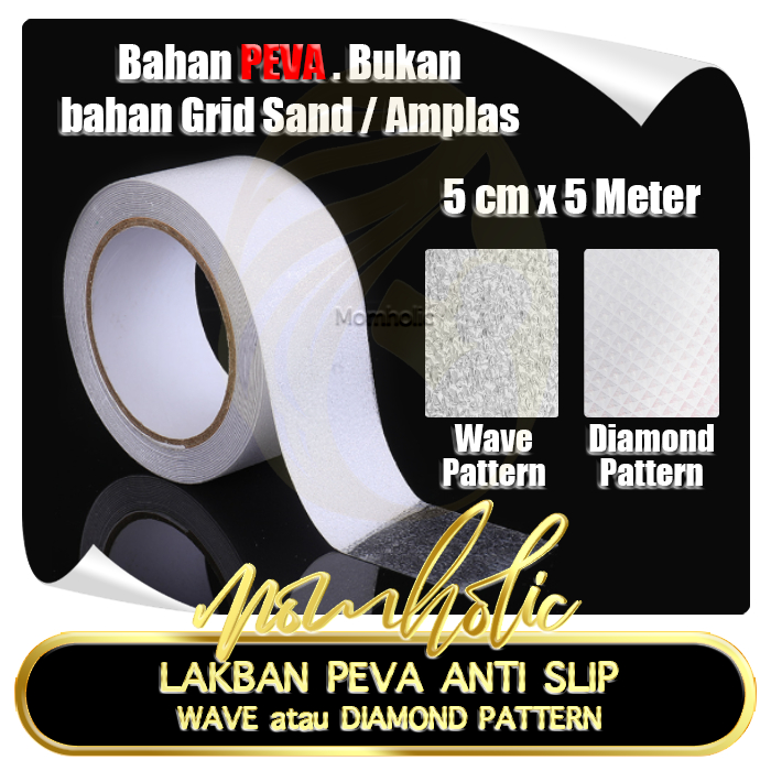 

Lakban Anti Slip PEVA Tape 5 cm x 5 Meter Lakban Anti Licin untuk tangga kamar mandi dll.