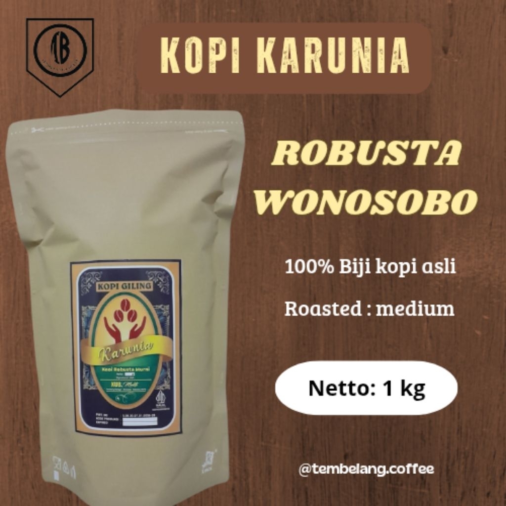 

Kopi Robusta 1 kg - Kopi Karunia Robusta Asli Wonosobo