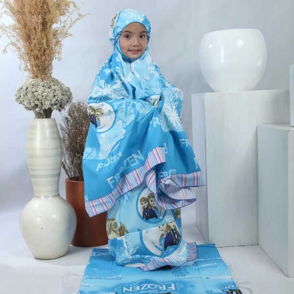 MUKENA ANAK FROZEN SPECIAL / MUKENA KARAKTER / TIDAK FREE SAJADAH