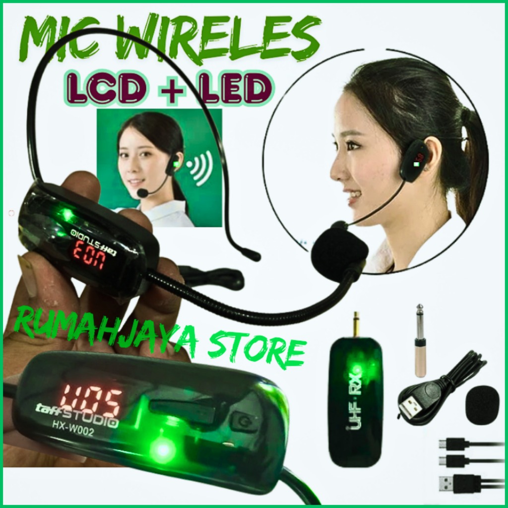 COD TaffSTUDIO Microphone Mik bando Wireless Karaoke konten kreator youtuber Imam Masjid bluetooth