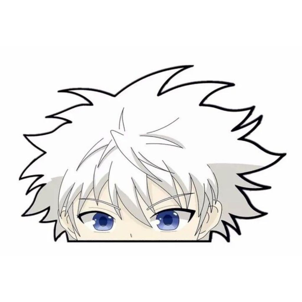 

beli 1 gratis 1 Stiker Anime Hunter x Hunter kilua bahan vinyl ukuran 10 x 10 cm